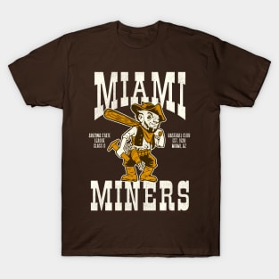 Defunct Miami Miners Baseball Team T-Shirt